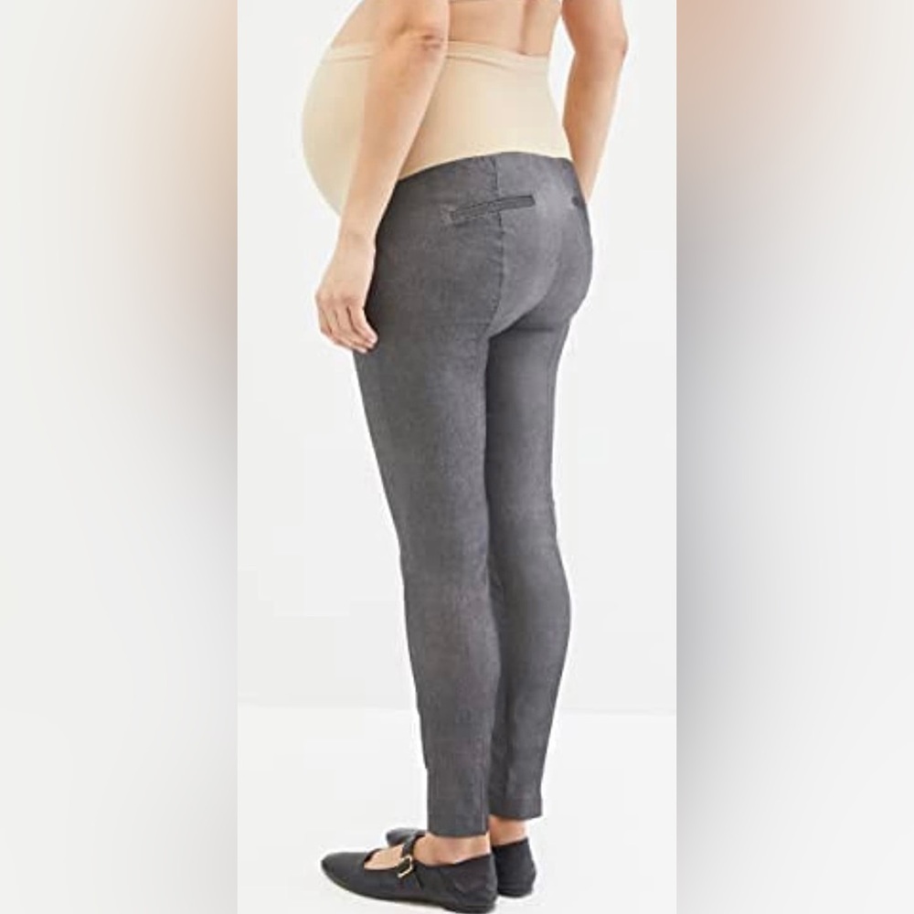Maternity Motherhood PantsStretchy Skinny Gray Size Maternity Small - Picture 3 of 12